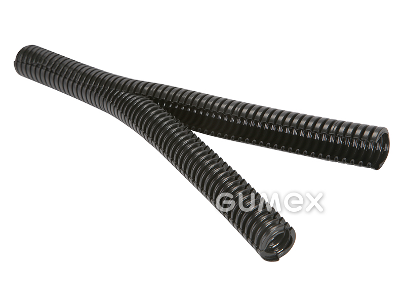 Plastová dělená chránička na kabely  NORDUC PA 134 two part, 6,2/11,2mm, bez nutnosti IP ochrany, samozhášivá, PA6, -40°C/+125°C, černá